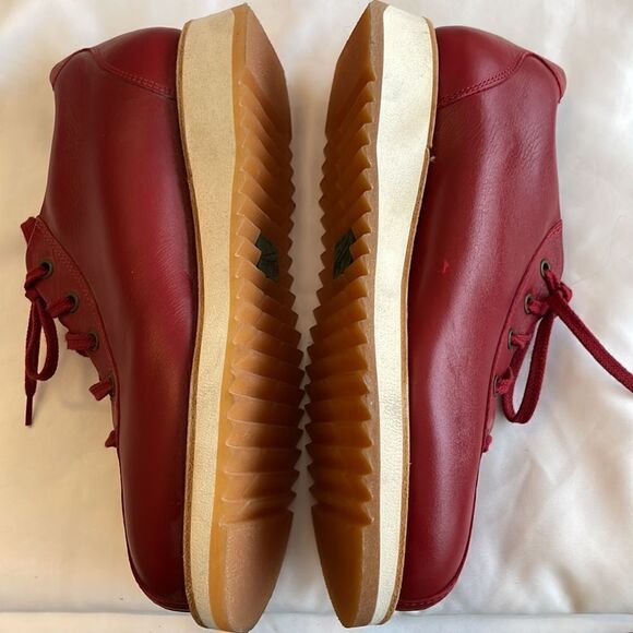 PARABOOT RED LEATHER LACE UP OXFORD SHOES.   NEW IN BOX - Picture 5 of 9